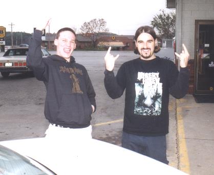 Gore Schmaggler and Suicidal Brutalizer, on our way to Napalm Death in TN!