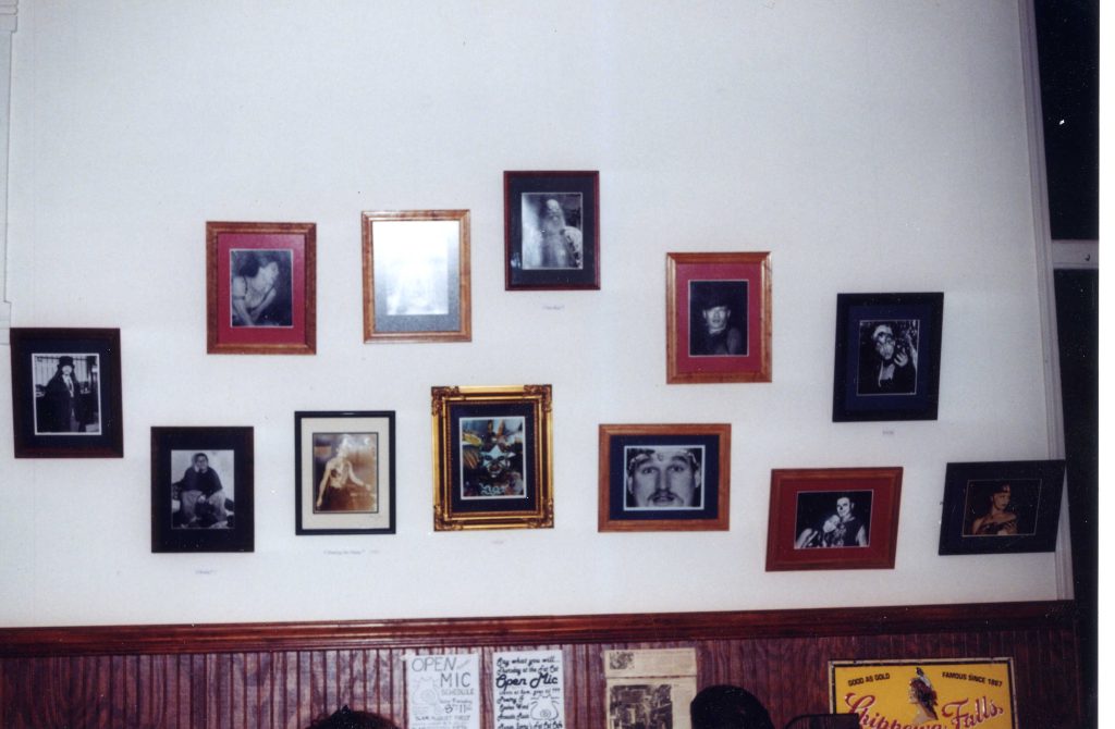 A shot from an exhibition at Mungo Jerry's Cafe